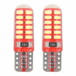 AMIO Żarówki LED CANBUS 24SMD 3014 T10e W5W SILCA White 12V | Sklep online Galonoleje.pl