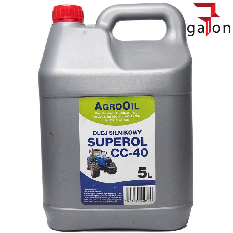 AGROOIL SUPEROL CC 40 5L - olej silnikowy |Sklep Online Galonoleje.pl