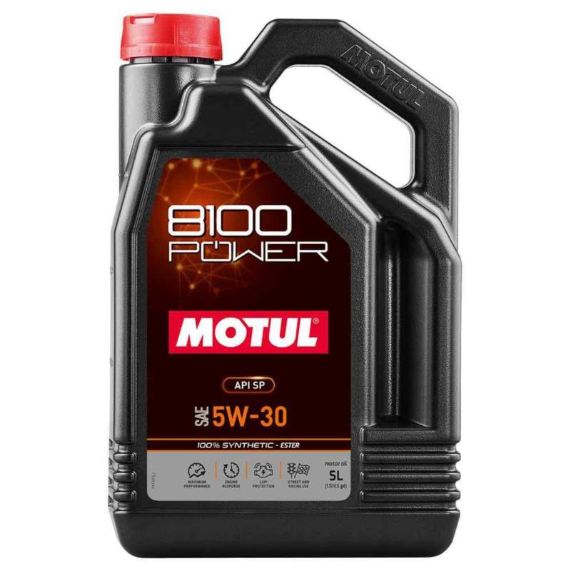 MOTUL 8100 Power 5w50 5L - syntetyczny olej silnikowy | Sklep online Galonoleje.pl