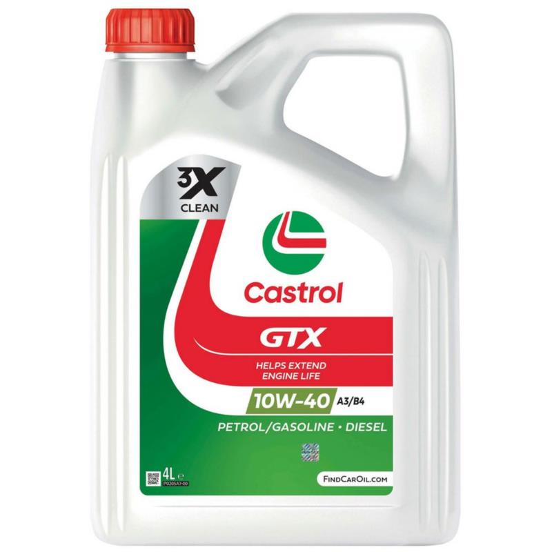 CASTROL GTX A3/B4 10w40 4L - mineralny olej silnikowy | Sklep online Galonoleje.pl