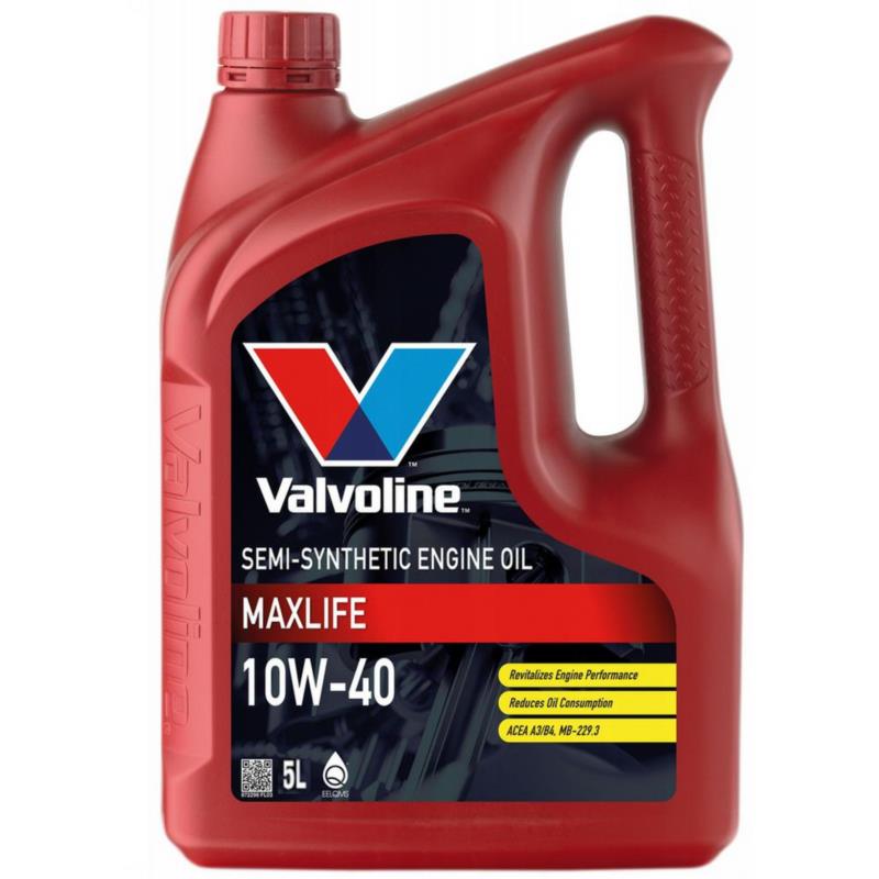 VALVOLINE Maxlife 10w40 5L - półsyntetyczny olej silnikowy | Sklep online Galonoleje.pl