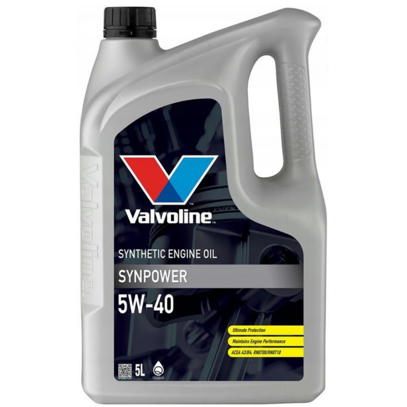 VALVOLINE Synpower 5w40 5L - syntetyczny olej silnikowy | Sklep online Galonoleje.pl