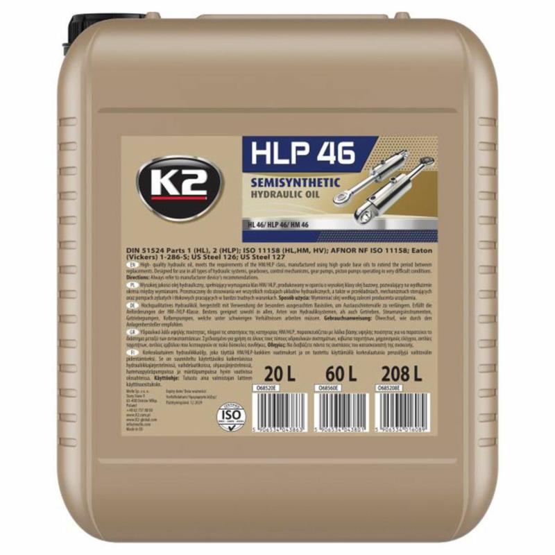 K2 HYDRAULIC HLP-46 20L - Olej hydrauliczny | Sklep online Galonoleje.pl