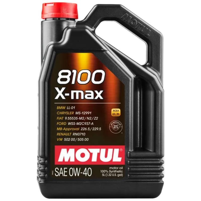 MOTUL 8100 X-Max A3/B4 0w40 5L - syntetyczny olej silnikowy | Sklep online Galonoleje.pl