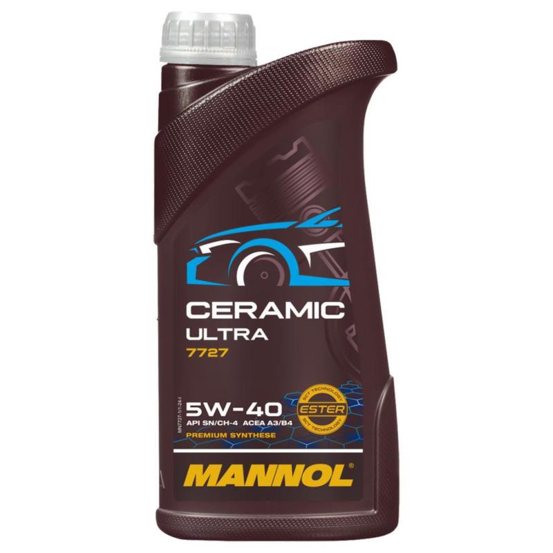 MANNOL Ceramic Ultra 5W40 1L 7727 - ceramiczny olej silnikowy | Sklep online Galonoleje.pl