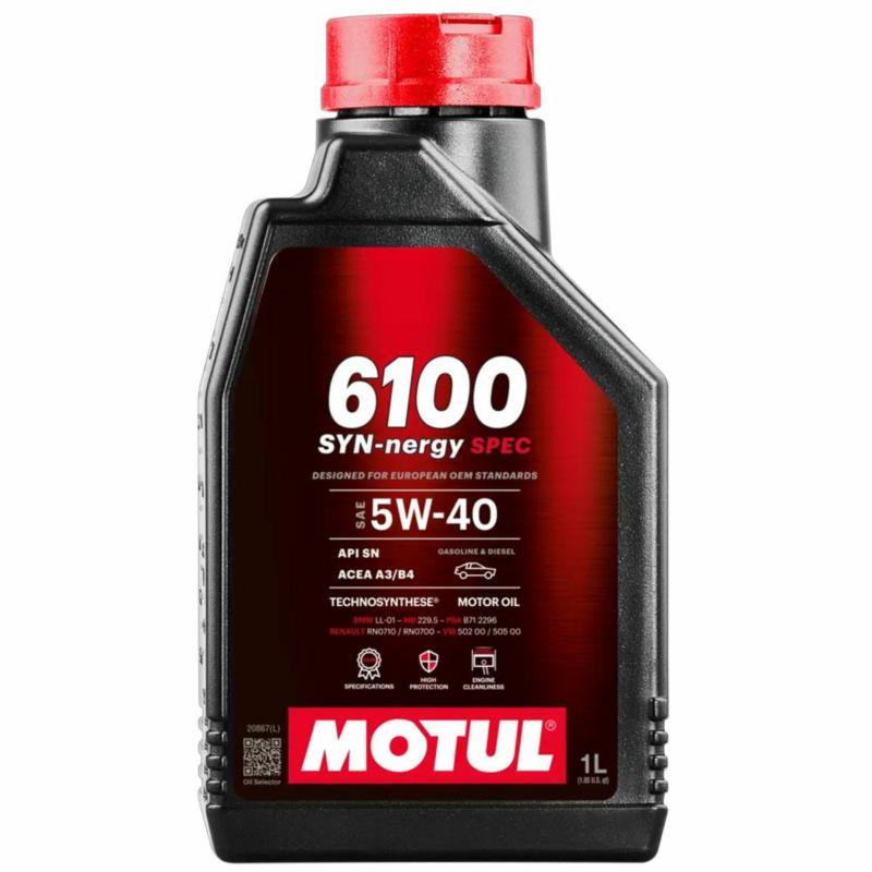 MOTUL 6100 Syn-Nergy Spec 5W40 1L - półsyntetyczny olej silnikowy | Sklep online Galonoleje.pl