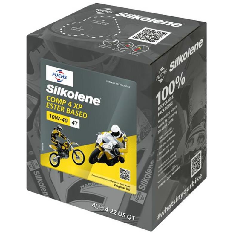 FUCHS Silkolene Comp 4 10w40 4L - olej motocyklowy półsyntetyczny | Sklep online Galonoleje.pl