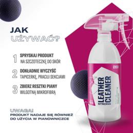 GYEON Q2M Leather Cleaner Strong 500ml do czyszczenia skóry | Sklep online Galonoleje.pl