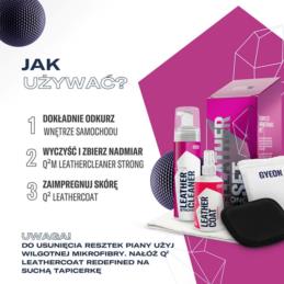GYEON Q2M Leather Set Strong 200ml - zestaw do czyszczenia skóry | Sklep online Galonoleje.pl