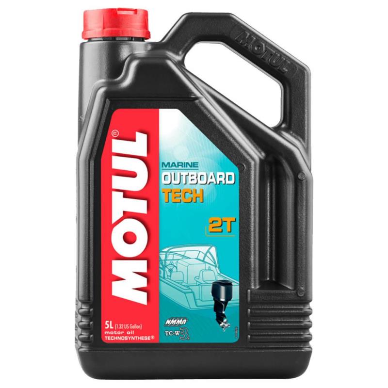 MOTUL Marine Outboard Tech 2T 5L - olej zaburtowy do łodzi półsyntetyczny | Sklep online Galonoleje.pl