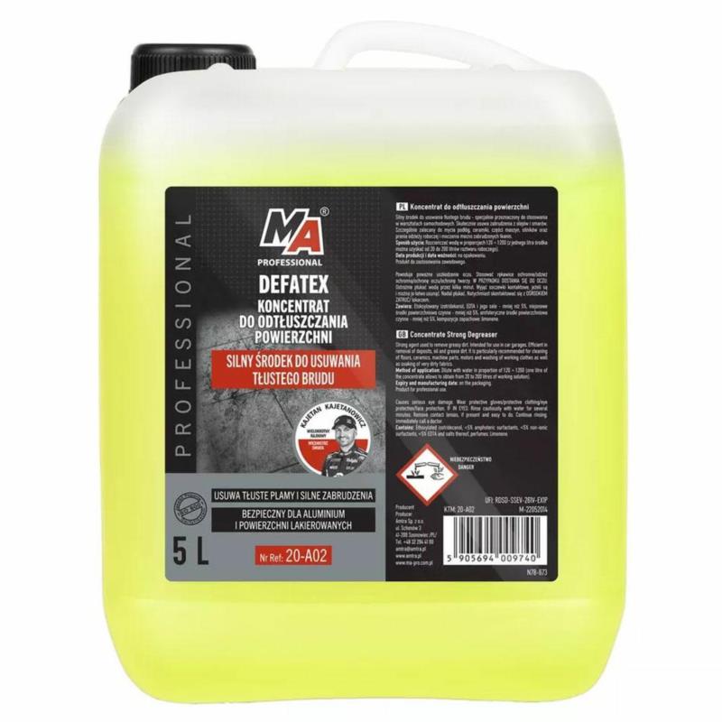 MOJE AUTO Profesional Defatex 5L - koncentrat do usuwania tłustego brudu | Sklep online Galonoleje.pl MOJE AUTO Profesional Defatex 5L - koncentrat do usuwania tłustego brudu | Sklep online Galonoleje.pl