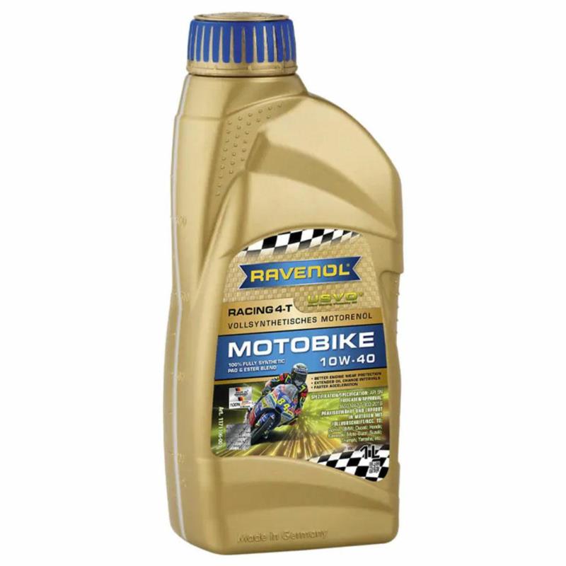 RAVENOL Racing-4T Motobike 10W40 1L - syntetyczny olej motocyklowy | Sklep online Galonoleje.pl
