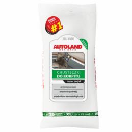 AUTOLAND Chusteczki do kokpitu super połysk 25szt | Sklep online Galonoleje.pl