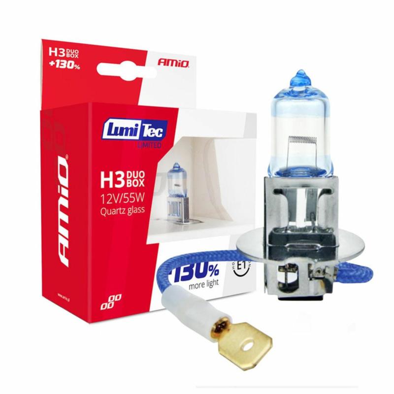 AMIO Żarówki halogenowe H3 12V 55W LumiTec LIMITED +130% DUO | Sklep online Galonoleje.pl AMIO Żarówki halogenowe H3 12V 55W LumiTec LIMITED +130% DUO | Sklep online Galonoleje.pl