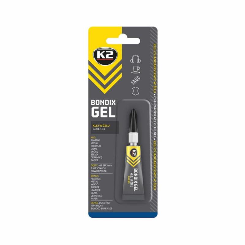 K2 Bondix Gel 3g - Super mocny klej błyskawiczny w żelu | Sklep online Galonoleje.pl