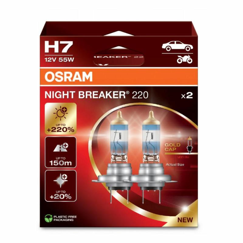 OSRAM Night Breaker 220 H7 12V-55W 2szt | Sklep online Galonoleje.pl OSRAM Night Breaker 220 H7 12V-55W 2szt | Sklep online Galonoleje.pl