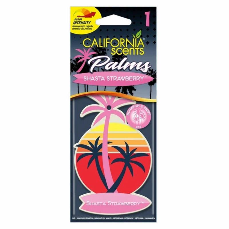 CALIFORNIA Palms - Shasta Strawberry - odświeżacz powietrza | Sklep online Galonoleje.pl