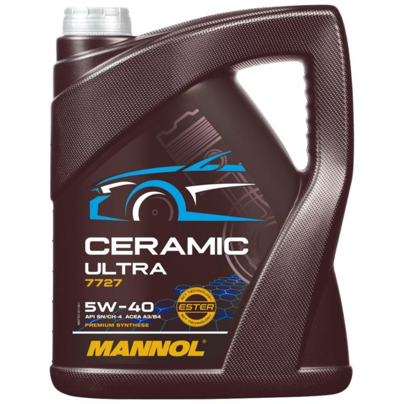 MANNOL Ceramic Ultra 5W40 5L 7727 - ceramiczny olej silnikowy | Sklep online Galonoleje.pl MANNOL Ceramic Ultra 5W40 5L 7727 - ceramiczny olej silnikowy | Sklep online Galonoleje.pl