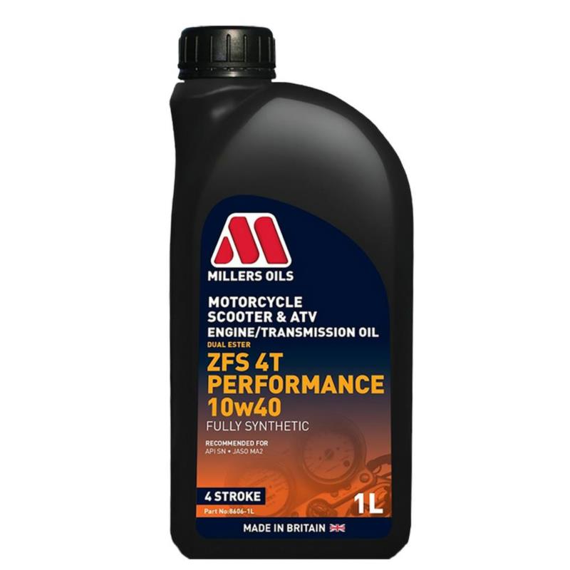 MILLERS ZFS 4T Performance 10w40 1L syntetyczny olej motocyklowy | Sklep online Galonoleje.pl