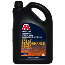 MILLERS ZFS 4T Performance 15w50 4L syntetyczny olej motocyklowy | Sklep online Galonoleje.pl