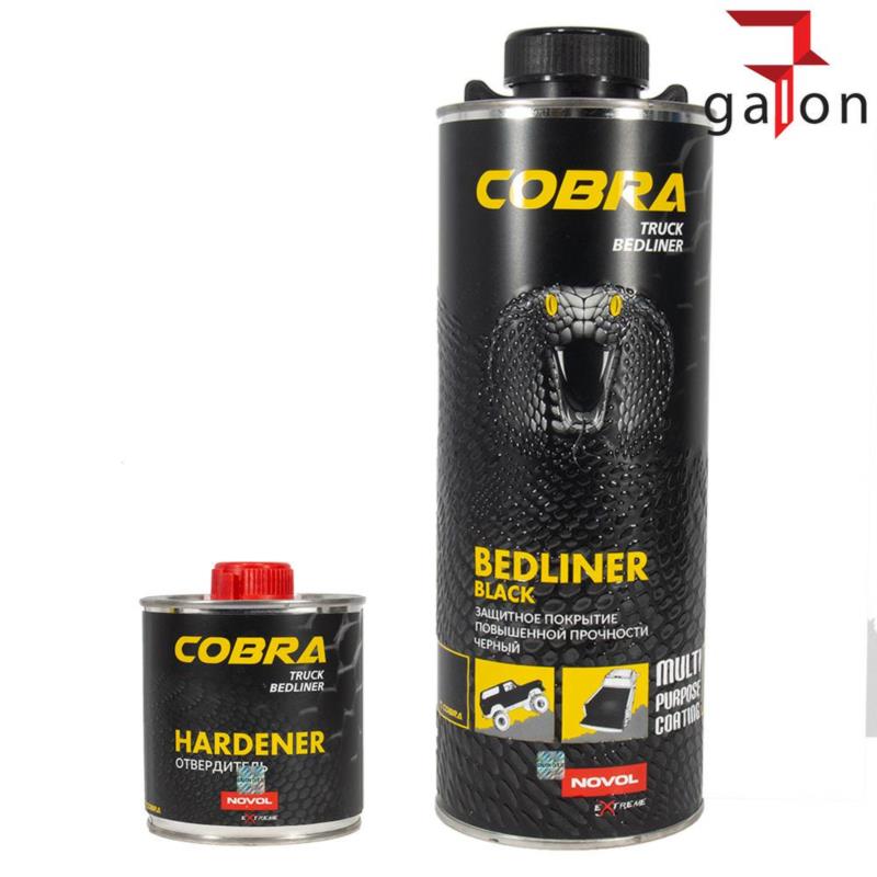 NOVOL Cobra Belinder 600ml + 200ml - powłoka ochronna + utwardzacz (Baranek - czarny) | Sklep online Galonoleje.pl