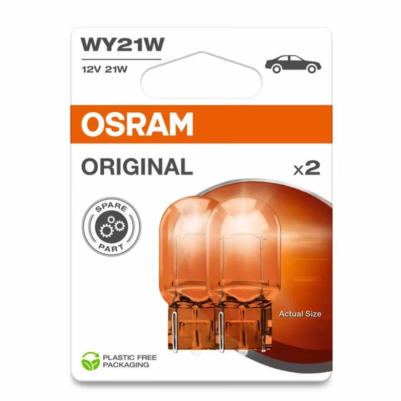 OSRAM Original WY21W 12V 21W | Pomarańczowe Żarówki Kierunkowskazu (2 szt.)