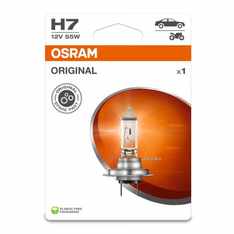 OSRAM Original H7 12V 55W | Żarówka Halogenowa (1 szt.)
