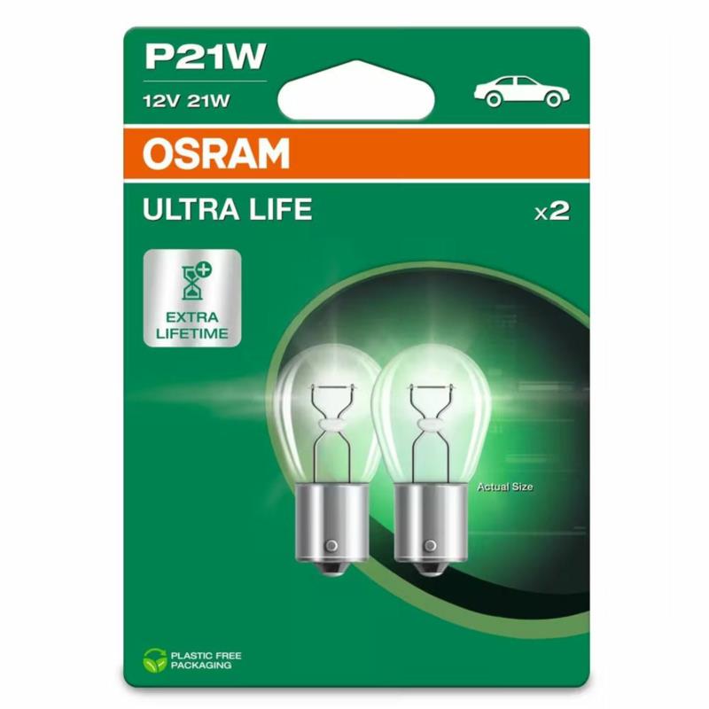 OSRAM Ultra Life P21W - 12V-21W - 2szt. blister | Sklep online Galonoleje.pl