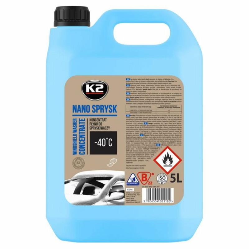 K2 NANO SPRYSK zimowy płyn do spryskiwaczy KONCENTRAT -40°C 5L | Sklep online Galonoleje.pl