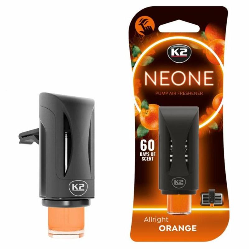 K2 NEONE Allright ORANGE - odświeżacz powietrza | Sklep online Galonoleje.pl K2 NEONE Allright ORANGE - odświeżacz powietrza | Sklep online Galonoleje.pl