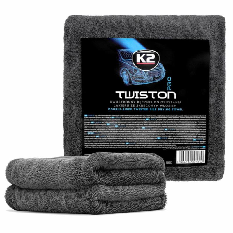 K2 Twiston Pro - ręcznik mikrofibra do osuszania auta 60x90cm 1200gsm
