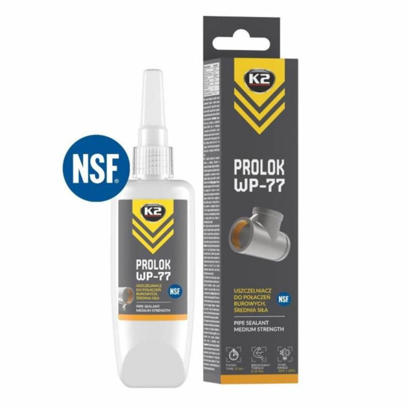 K2 Prolok WP-77 - anaerobowy uszczelniacz do gwintów rurowych 50ml
