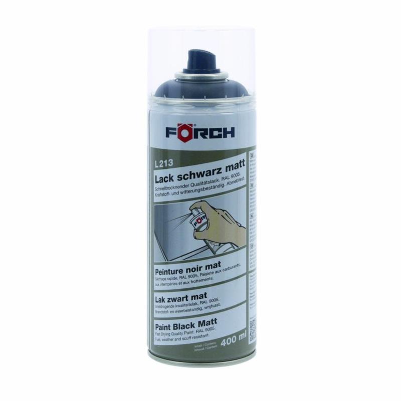 FORCH - lakier czarny matowy RAL 9005 w sprayu szybkoschnący 400ml | Sklep online Galonoleje.pl