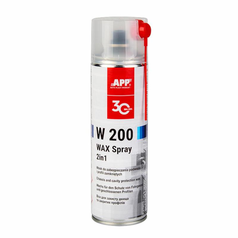 APP W200 WAX - wosk do podwozia i profili zamkniętych 2w1 bezbarwny 500ml