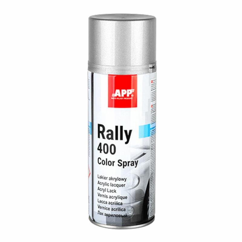 APP Rally Color Spray 400ml - lakier akrylowy (srebrny połysk) | Sklep online Galonoleje.pl
