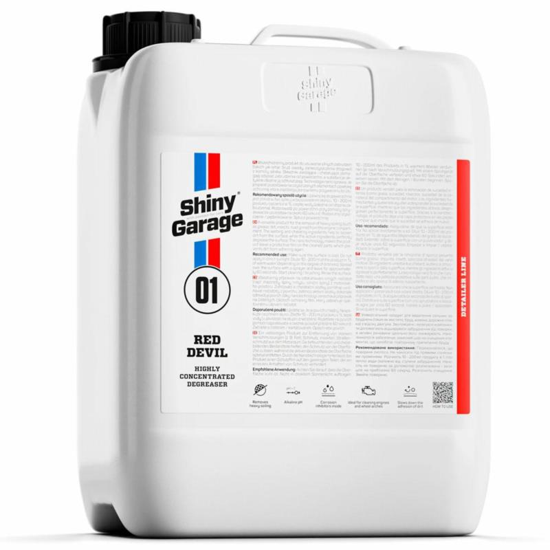 SHINY GARAGE Red Devil HD Nano - koncentrat do mycia silnika 5L