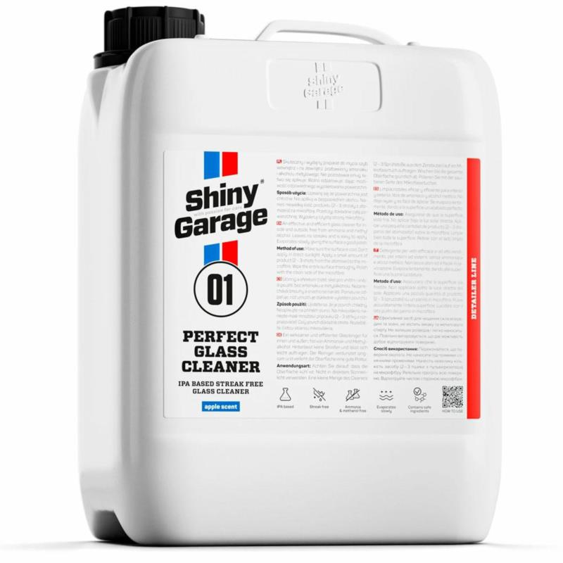 SHINY GARAGE Perfect Glass Cleaner - płyn do mycia szyb bez smug 5L SHINY GARAGE Perfect Glass Cleaner - płyn do mycia szyb bez smug 5L