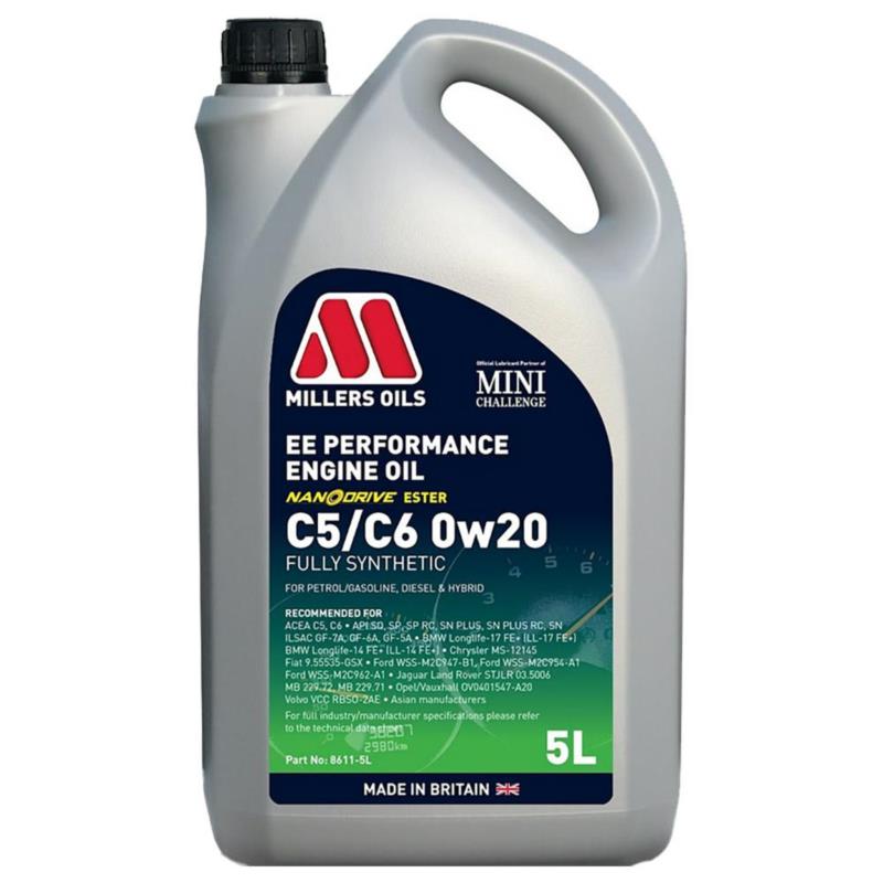 MILLERS EE Performance C5 C6 0w20 5L - syntetyczny olej silnikowy | Sklep online Galonoleje.pl