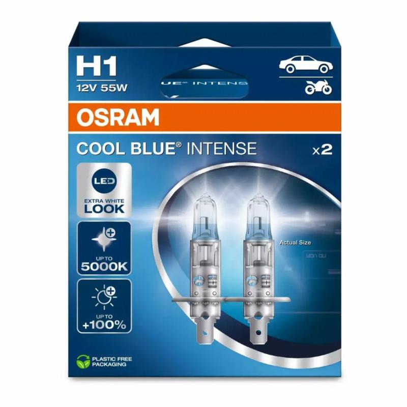 OSRAM Cool Blue Intense Next Gen H1 - zestaw żarówek 5000K (2 szt.) | Sklep online Galonoleje.pl