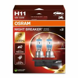 OSRAM Night Breaker 220 - najjaśniejsze żarówki halogenowe H11 +220% (2 szt.)