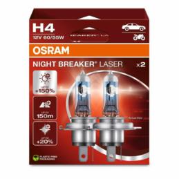 OSRAM Night Breaker Laser - żarówki halogenowe H4 +150% (2 szt.)