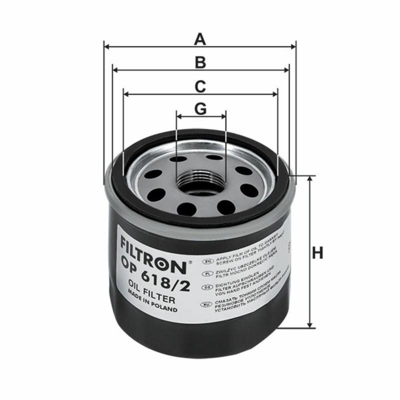 FILTRON OP618/2 - filtr oleju | Sklep online Galonoleje.pl