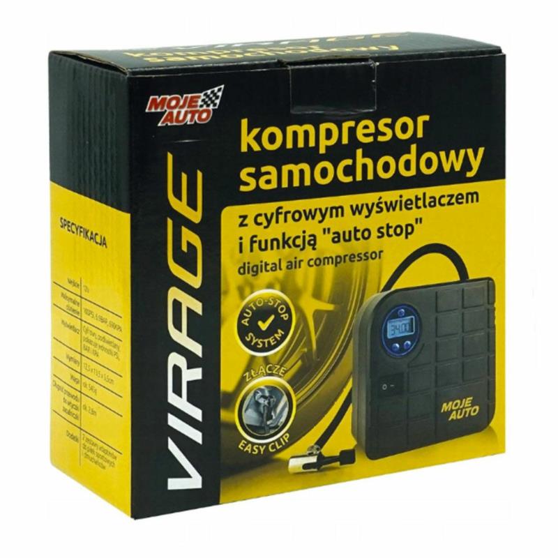 MOJE AUTO VIRAGE - kompresor samochodowy 12V z wyświetlaczem | Sklep online Galonoleje.pl MOJE AUTO VIRAGE - kompresor samochodowy 12V z wyświetlaczem | Sklep online Galonoleje.pl