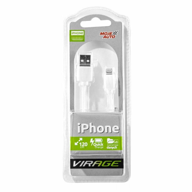 MOJE AUTO VIRAGE - kabel do telefonu iPhone Lightning 120cm | Sklep online Galonoleje.pl MOJE AUTO VIRAGE - kabel do telefonu iPhone Lightning 120cm | Sklep online Galonoleje.pl