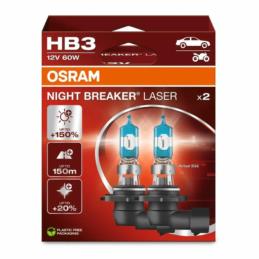 OSRAM Night Breaker Laser HB3 - żarówki halogenowe +150% (2 szt.) | Sklep online Galonoleje.pl
