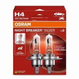 OSRAM Night Breaker Silver H4 - żarówki halogenowe +100% (2 szt.) | Sklep online Galonoleje.pl