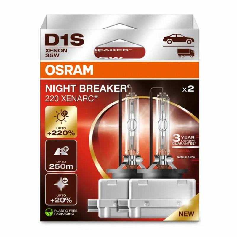 OSRAM Xenarc Night Braker 220 D1S 35W 4500K - 2szt. kartonik | Sklep online Galonoleje.pl OSRAM Xenarc Night Braker 220 D1S 35W 4500K - 2szt. kartonik | Sklep online Galonoleje.pl