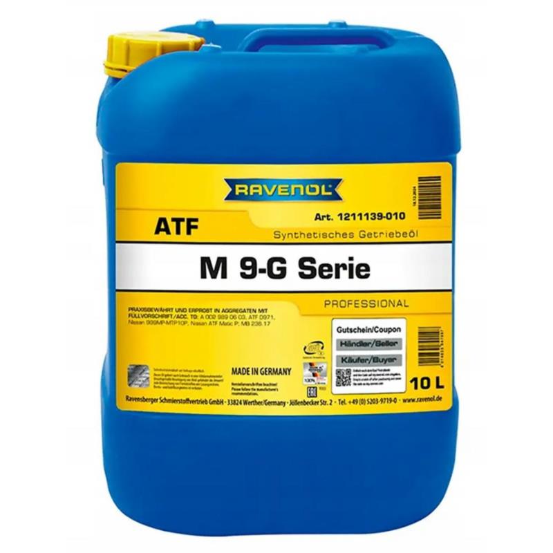 RAVENOL ATF M 9-G 10L - olej przekładniowy do skrzyni biegów automatycznej | Sklep online Galonoleje.pl