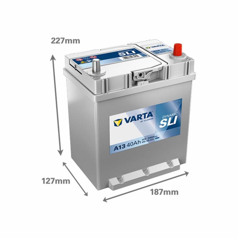 VARTA Black Dynamic A13 40Ah 330A P+ – Cienkie czopy (JIS) | Sklep online Galonoleje.pl