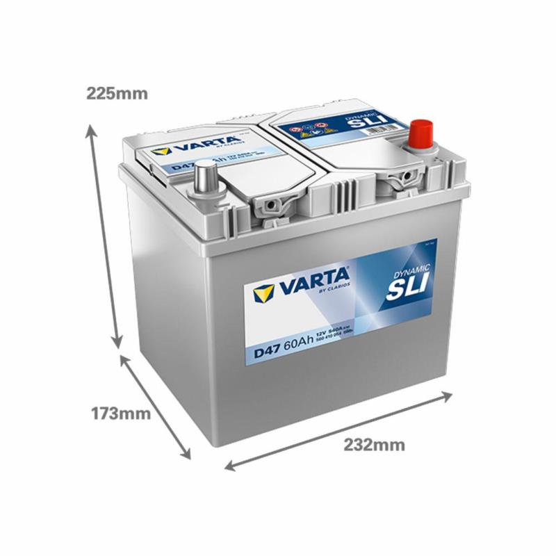 VARTA Dynamic SLI D47 60Ah 540A (P+) 12V - akumulator samochodowy | Sklep online Galonoleje.pl